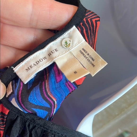 Anthropologie Meadow Rue Aztec Print Scoop neck top size Small - Picture 8 of 9